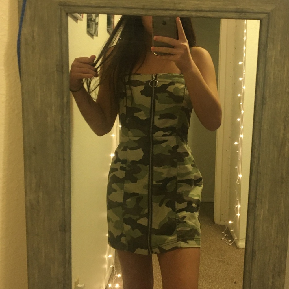 Camo Overall Dress NWT ✨